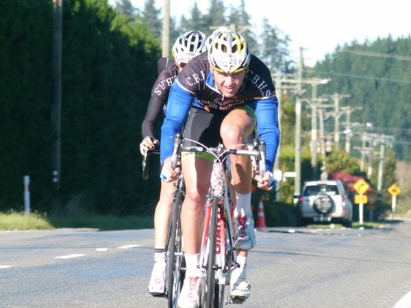 Oliver Marshall and his Christchurch Boys High team drive the pace at the front of today's South Island stage 5 of the Tour of New Zealand 